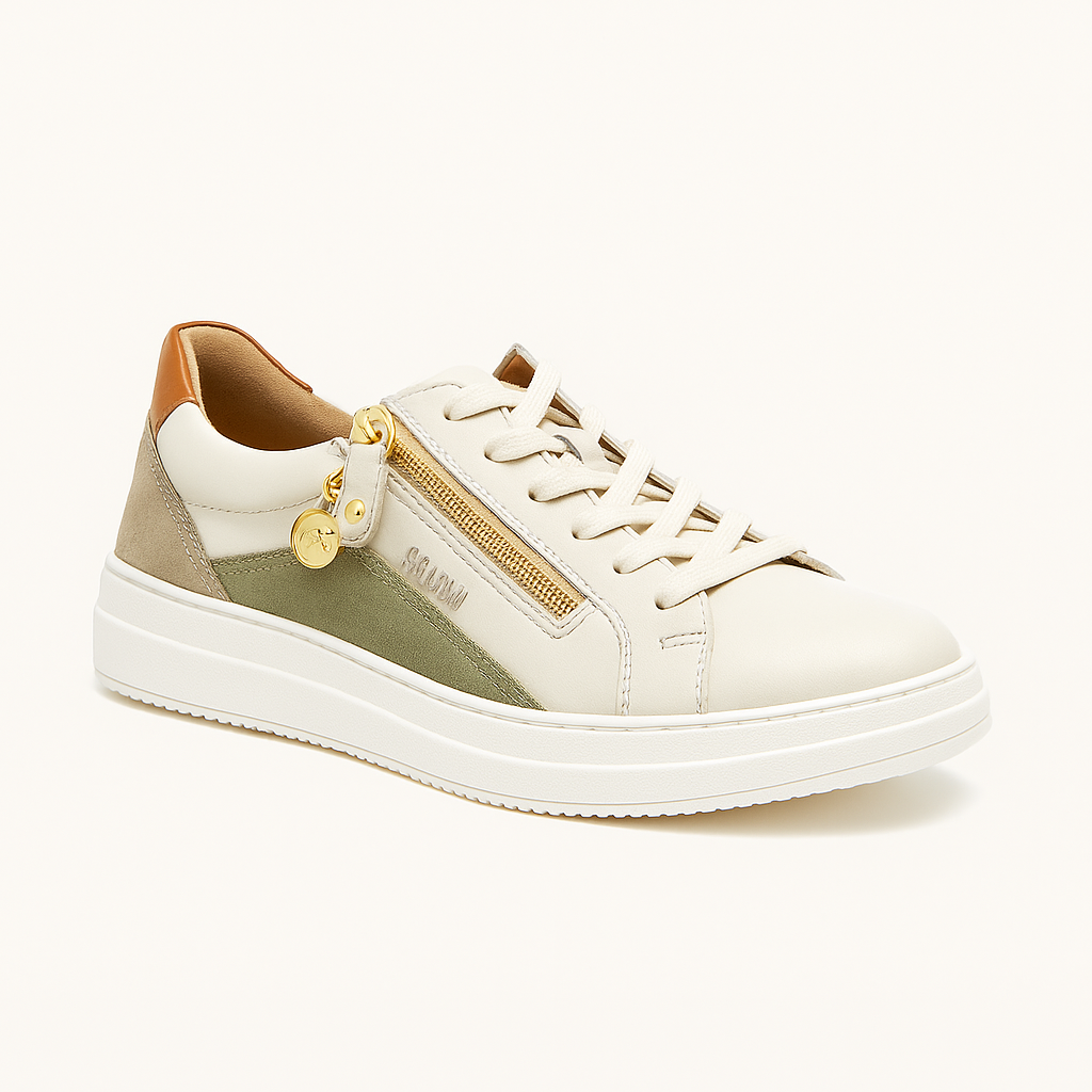 Casual Sneakers with Zipper