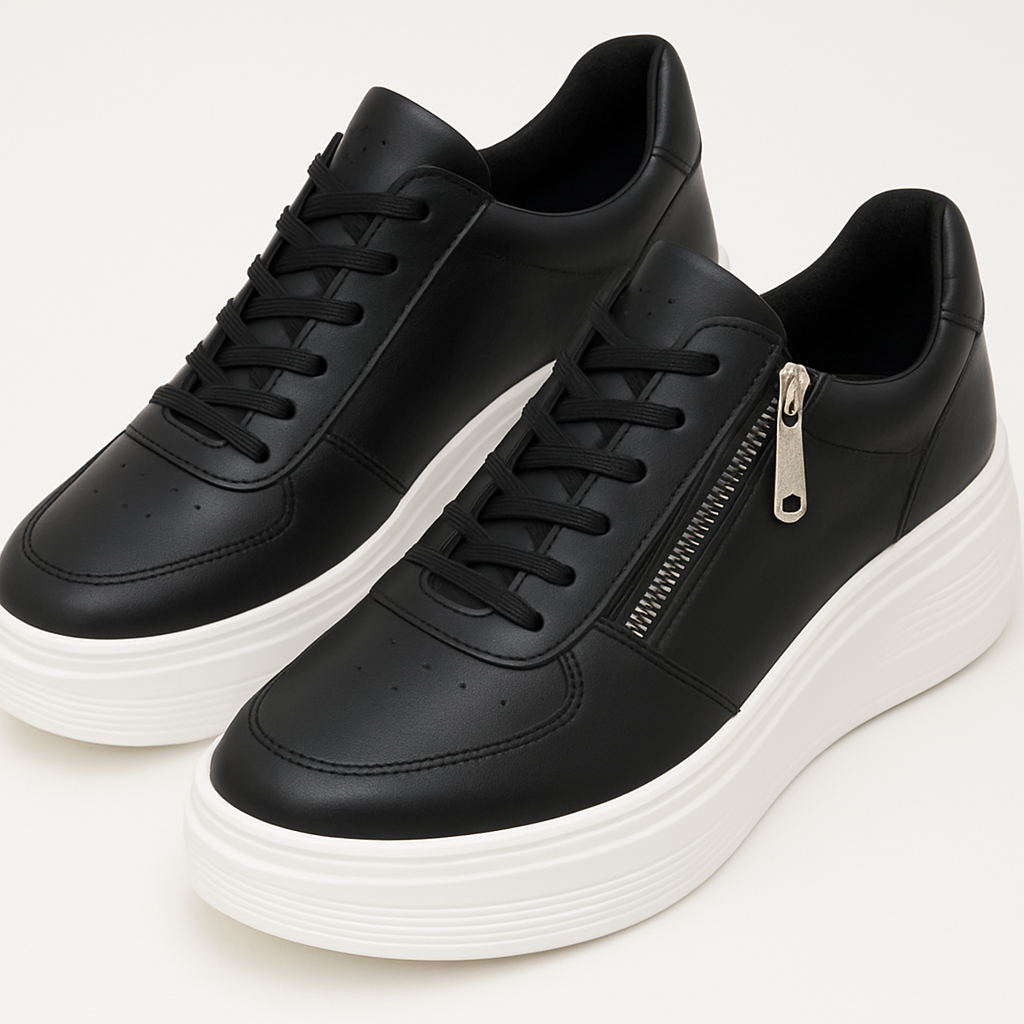 Casual Sneakers with Zipper