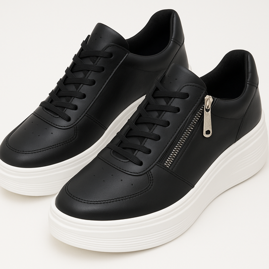 Casual Sneakers with Zipper