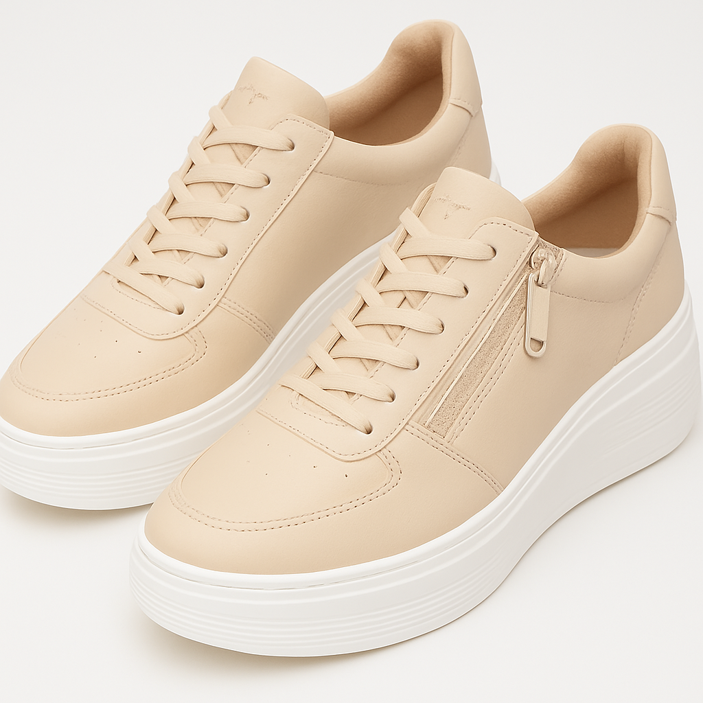 Casual Sneakers with Zipper