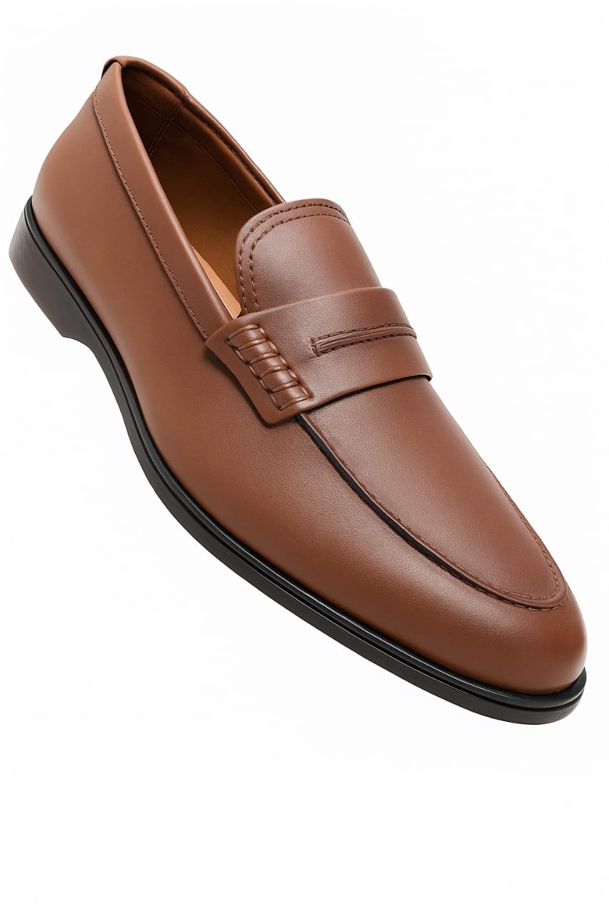 Navy Blue Classic Penny Loafers